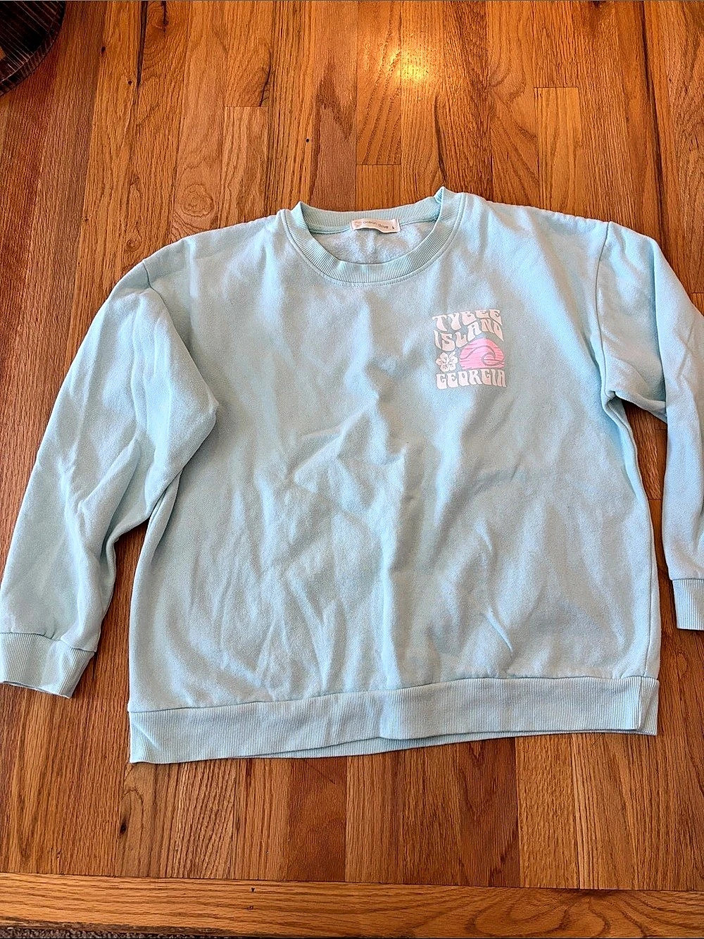 Ocean Drive Graphic Sweatshirt in Blue & Pink